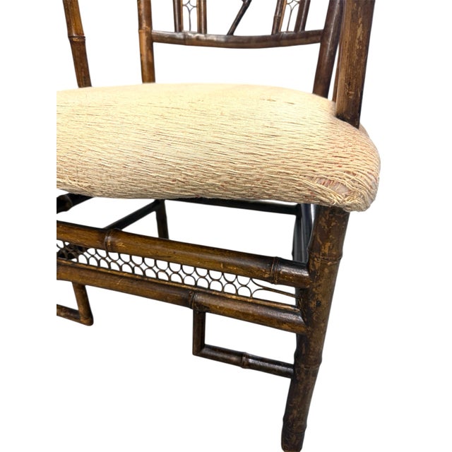 Antique English Brighton Pavilion Armchair For Sale - Image 10 of 10