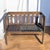 Mid-Century Wood Bench With Black Woven Strap Seat For Sale - Image 11 of 15