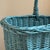 Cornflower Blue Mid-20th Century Cornflower Blue Market / Gathering Basket For Sale - Image 8 of 15