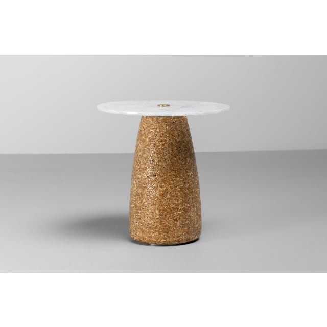Aifunghi Bolete Side Table with White Glass Table Top by Bart Schilder For Sale - Image 6 of 6