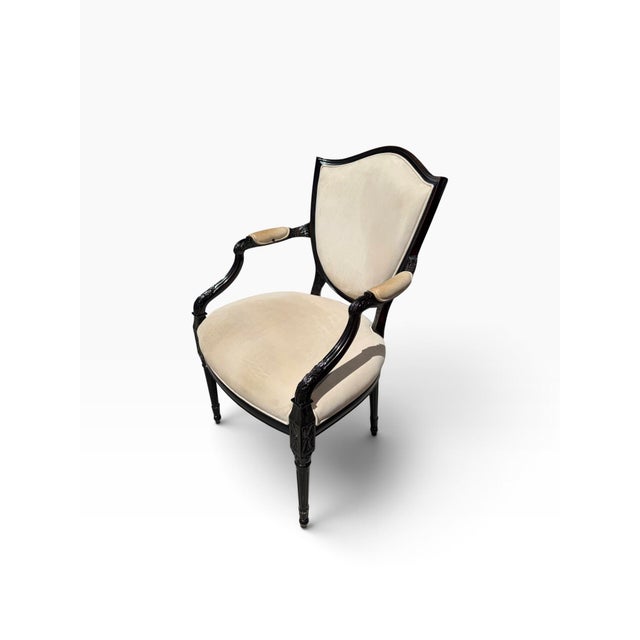 Traditional Gianfranco Ferre Home Regency Style Arm Chair For Sale - Image 3 of 9