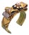 Chanel CC Daisy Vintage Silk Necktie Cuff Bracelet For Sale