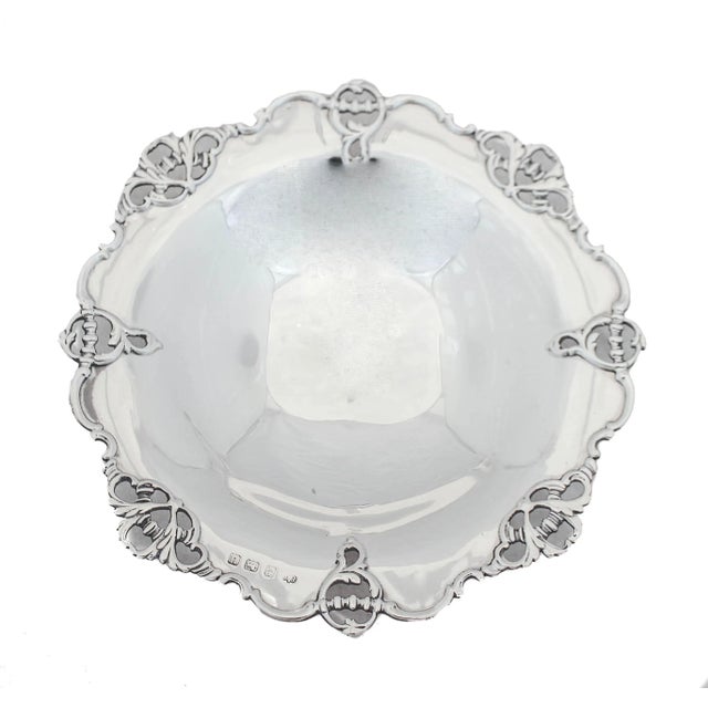 Sterling Silver Epergne, England 1894 For Sale - Image 4 of 9