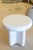 Early 21st Century Pair of Bodene Round Ivory Cast Resin Side Tables by Vuue For Sale - Image 5 of 5
