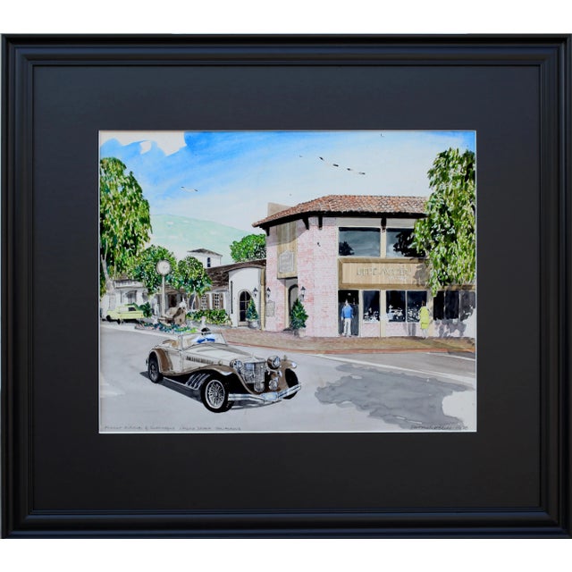 1970s 1970s Vintage Patrick Kelly Car in Laguna Beach Signed Lithograph For Sale - Image 5 of 5