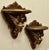 A Large Pair of Italian Carved Gilt Wall Brackets These are a beautifully carved pair, Winged Griffins with breasts,...