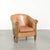 Sheepskin Club Armchair Light Cognac with Decorative Nails For Sale - Image 14 of 14
