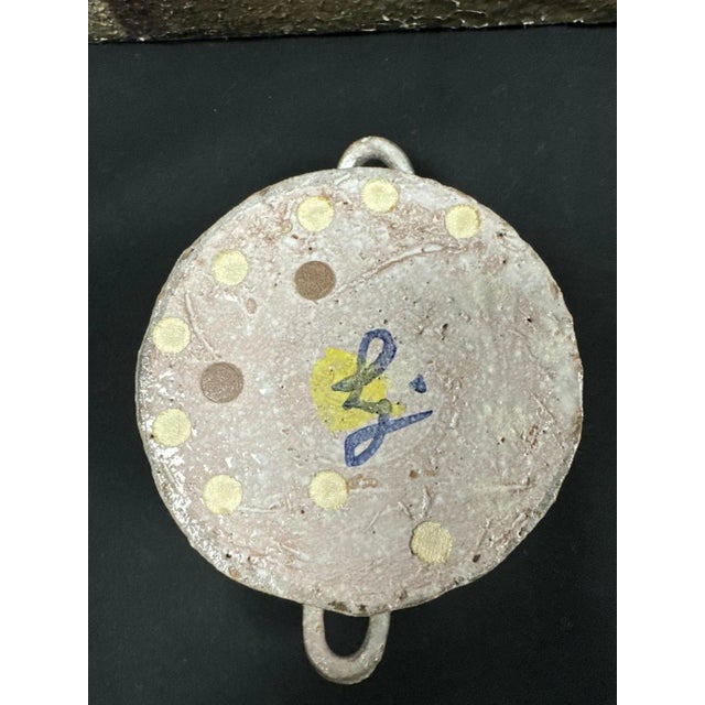 1960s Small Ceramic Vase by Jacques and Juliette Laurent Mazaudois for Vallauris, 1960s For Sale - Image 5 of 6