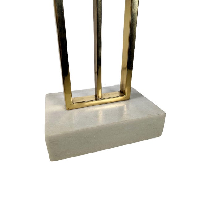 Late 20th Century The Republic Lamp in Brass With Shade For Sale - Image 10 of 12