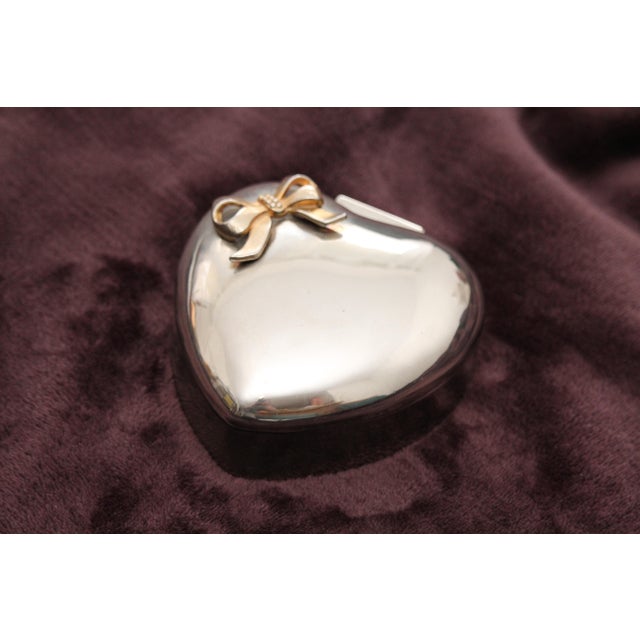 Heart-Shaped Silver Jewelry Box, 1970s For Sale - Image 18 of 18
