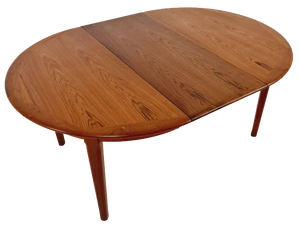 Modern Danish Expandable Dining Table in Teak, 1960s