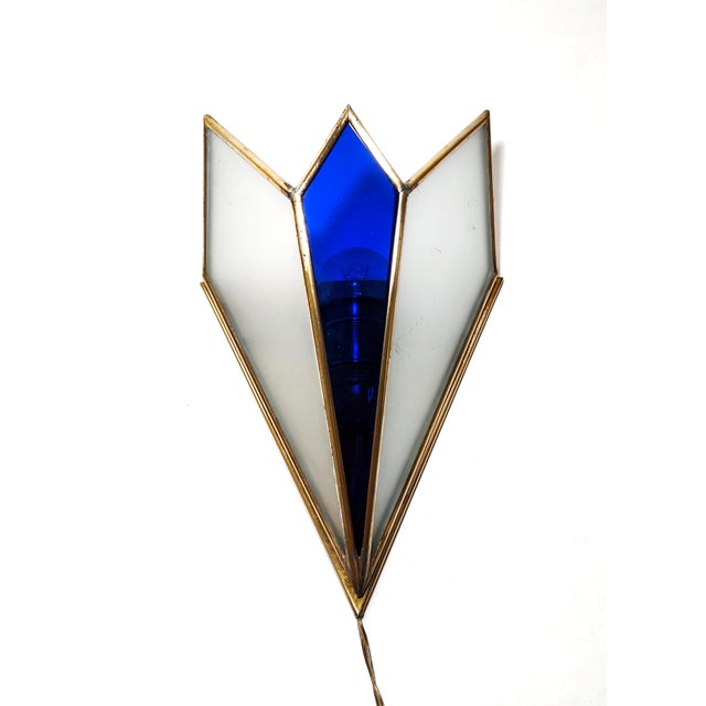 Vintage Spanish Glass Wall Sconce, 1950s For Sale - Image 13 of 13