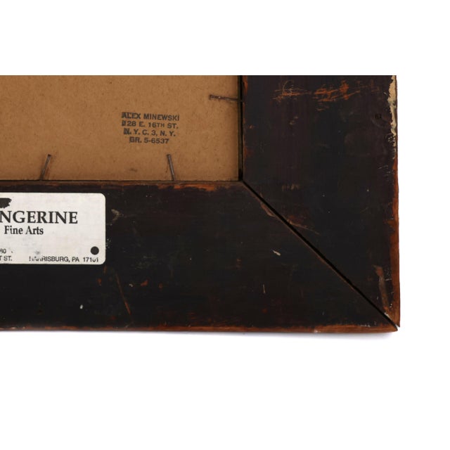 Alex Minewski Oil Painting – Portrait on Board, Grande Chaumiere, Pennsylvania Academy of Fine Art For Sale - Image 9 of 9