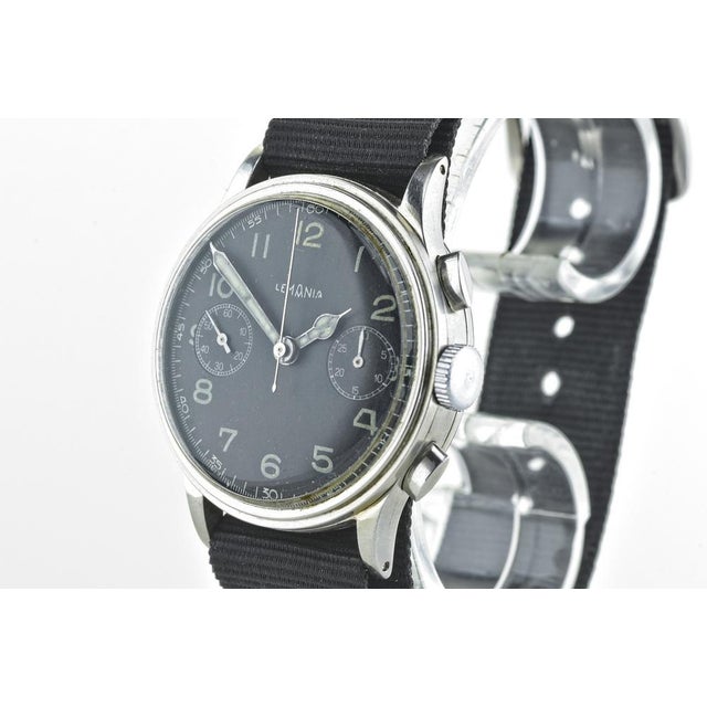 Swiss Stainless Steel Chronograph from Lemania, 1940 For Sale - Image 9 of 18