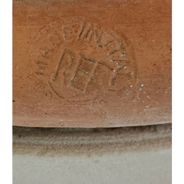Pair of Large Terracotta Italian Urns "Ref Impruneta " on Carved Jodhpur Sandstone Pedestals For Sale - Image 12 of 13