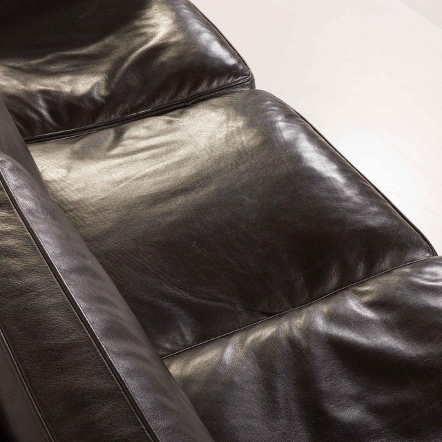Black Leather Sofa from Stouby, Denmark, 1970s For Sale - Image 14 of 18