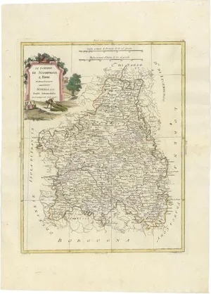 Antique Map of Brie and Champagne by Zatta, 1779