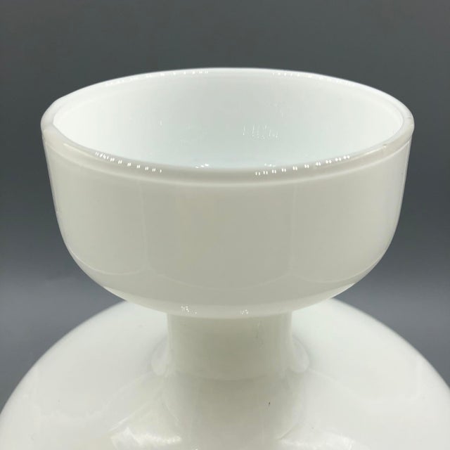 Antique White Opaline Glass Vase, Florence, 19th Century For Sale - Image 11 of 14