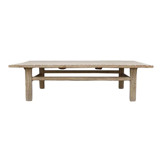 Vintage Bleached Elm Farmhouse Coffee Table Chairish
