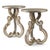 Wood Italian Palladio Mirror & Silver Gilt Neoclassical Side Tables - Pair For Sale - Image 7 of 7