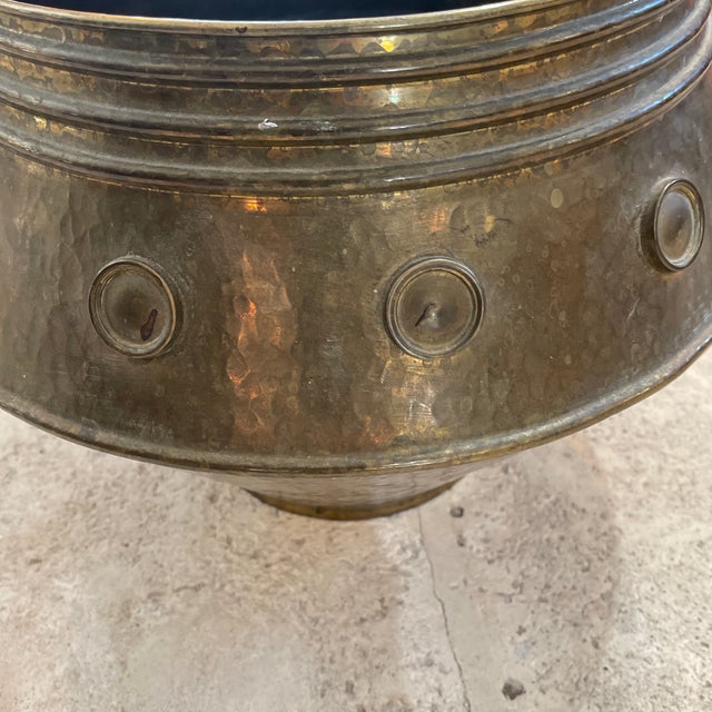 1930s 1930s Planter Brass Sign V. Gillar For Sale - Image 5 of 9