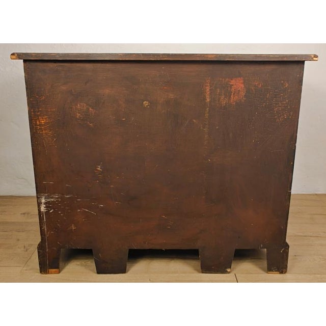 18th Century Style Walnut Knee Hole Writing Desk with Key and Lock, 1930 For Sale - Image 17 of 18
