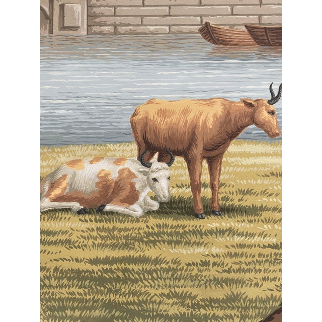 Not Yet Made - Made To Order Monuments of Paris, Hand-Painted Wallpaper For Sale - Image 5 of 12