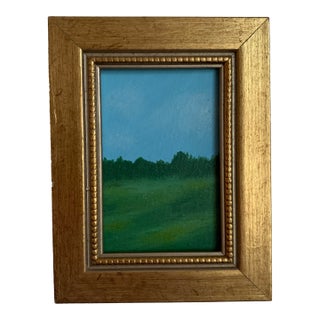 2020s Impressionist Style Original Landscape Painting on Canvas, Framed For Sale