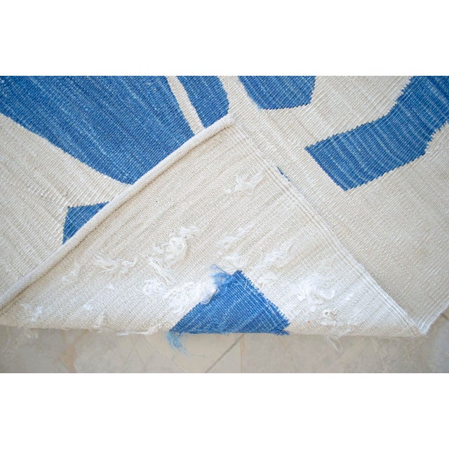 Henri Matisse - Blue Nude 3 - Inspired Silk Hand Woven Flat Weave Area - Wall Rug 4′8″ × 6′10″ For Sale - Image 14 of 16