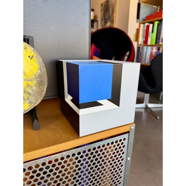 Vintage XL Frank Grimaldi "SeeTheCube" Signed Original Op Art Sculpture For Sale In Las Vegas - Image 6 of 15