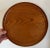 Early 20th century Japanese turned wood round tray with dished rim. Highly figured grain. Measures 11 3/8" diameter x...