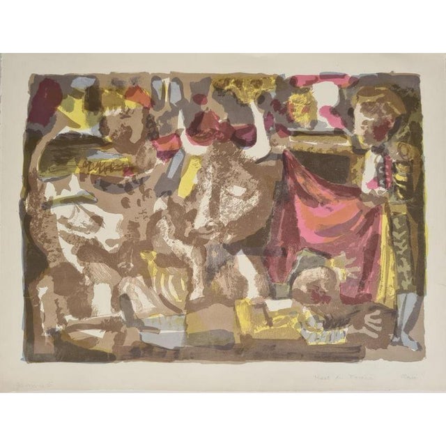 Modern Antoni Clavé, Torero's Death, Lithograph For Sale - Image 3 of 3