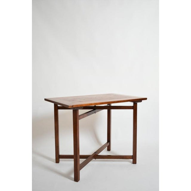 X Shaped Foot Chessboard Table For Sale - Image 4 of 6
