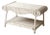 Antique White Wicker Coffee Table For Sale