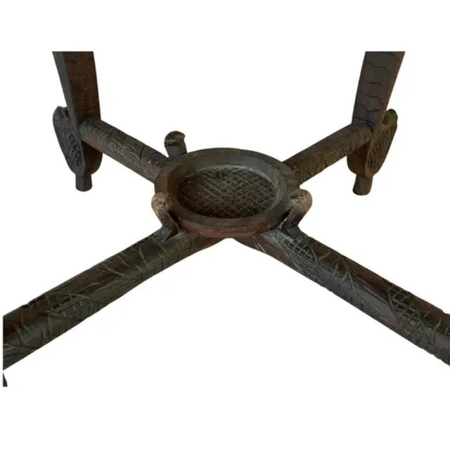 Anglo Indian Round Elephant Side Table For Sale - Image 11 of 13