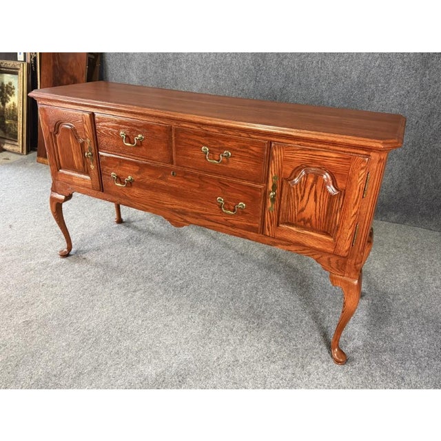 Vintage Kincaid Governor’s Oak Sideboard For Sale - Image 4 of 11