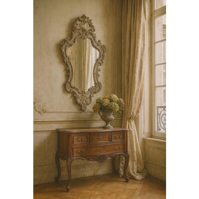 A showstopping blend of romance, drama, and old-world craftsmanship. Its lavishly carved frame—flowing with scrolls,...