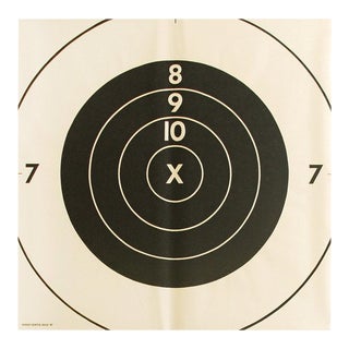 Vintage Extra-Large Bullseye Target Poster For Sale
