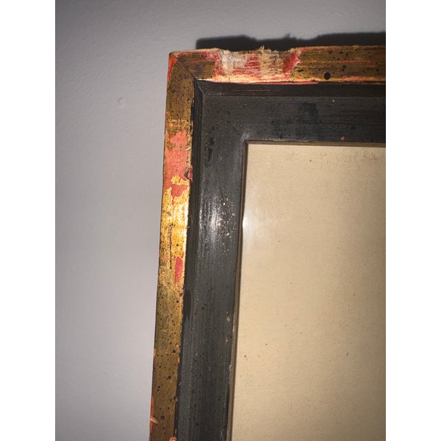 1960s Harbor Scene in Manner of Bernard Buffet Signed Print For Sale - Image 9 of 11