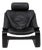 Kroken Lounge Chair in Black Leather by Ake Fribytter for Roche Bobois, 1980s For Sale