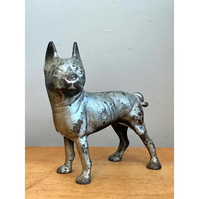 Vintage Cast Iron Dog Doorstop For Sale - Image 12 of 12