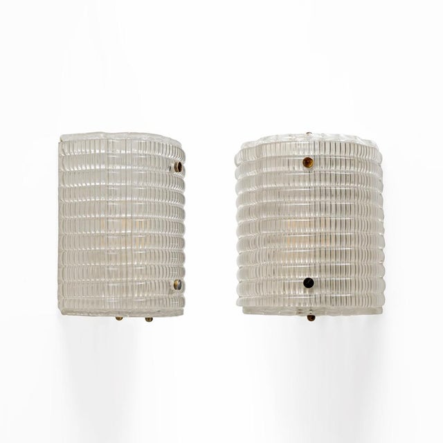 Murano Glass Wall Sconces with Ribbed Texture, 2000, Set of 2 For Sale - Image 10 of 10