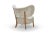 Moonlight Sheepskin Tmbo Lounge Chair by Mazo Design For Sale - Image 4 of 6