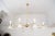 Mid-Century Large Brass Chandelier, 1950s For Sale - Image 11 of 15