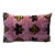 Pink Bee Silk Velvet Lumbar Pillow 16x24 For Sale