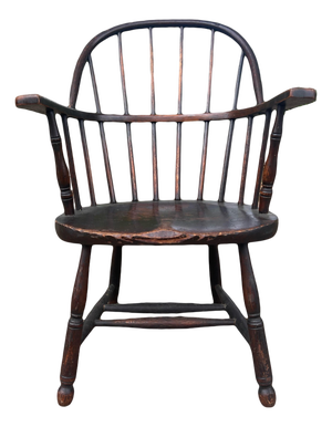 Late 19th-Century American Firehouse Sack Back Windsor Armchair
