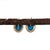 Sleeping Beauty Turquoise Drop Earrings With Diamonds in Solid 14k Gold, Pair For Sale - Image 4 of 5