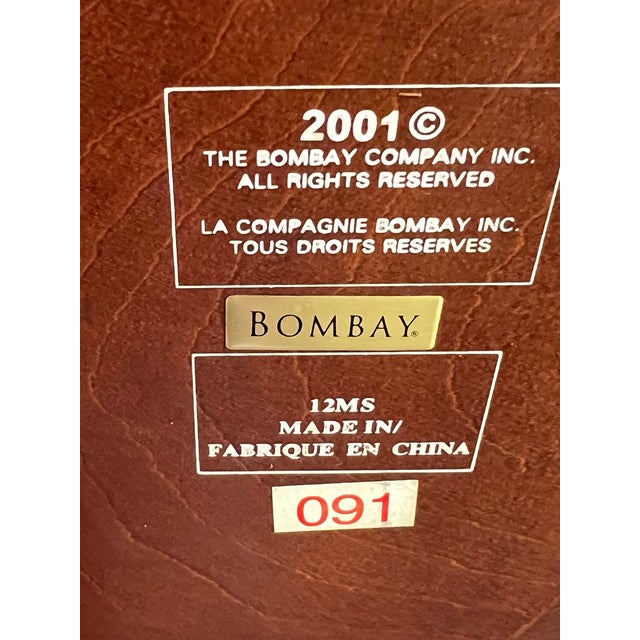 Bombay Company Solid Cherry Tilt Top Candlestands - A Pair For Sale - Image 10 of 10