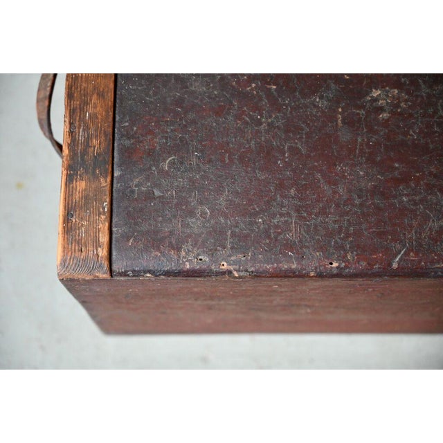 Large Chest in Weathered Wood, 1890s For Sale - Image 17 of 18