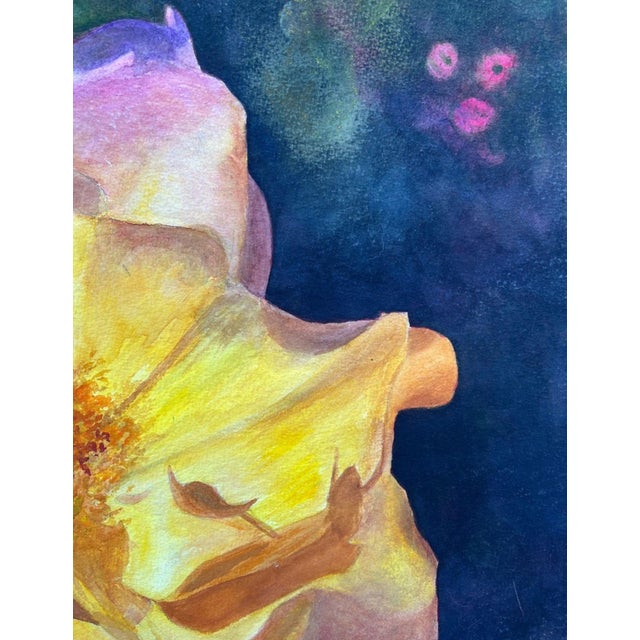 1980s Floral Watercolor Still Life, Signed by Florence Strauss For Sale - Image 11 of 14
